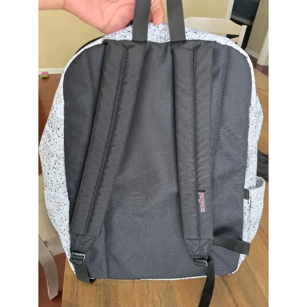 Jansport Backpack- Speckled Ashbury - Black & White
